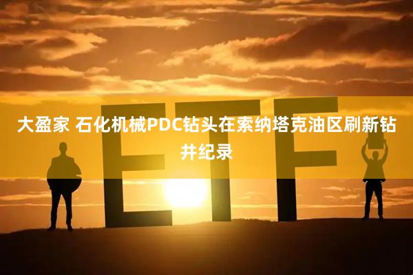 大盈家 石化机械PDC钻头在索纳塔克油区刷新钻井纪录